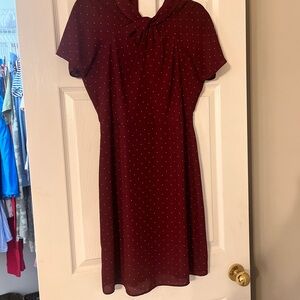 Banana Republic Burgundy Midi Dress